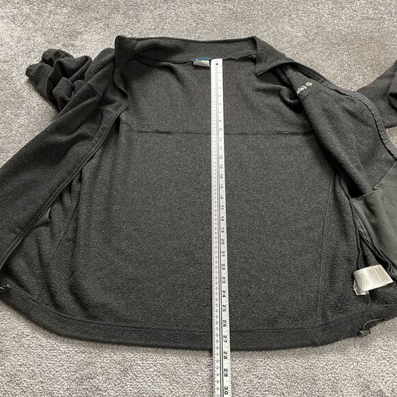 Columbia Steen Mountain Fleece Jacket Mens XL Gray Full Zip Pockets High Neck - Picture 8 of 11